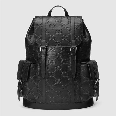 gucci mens leather backpack|unisex Gucci backpack.